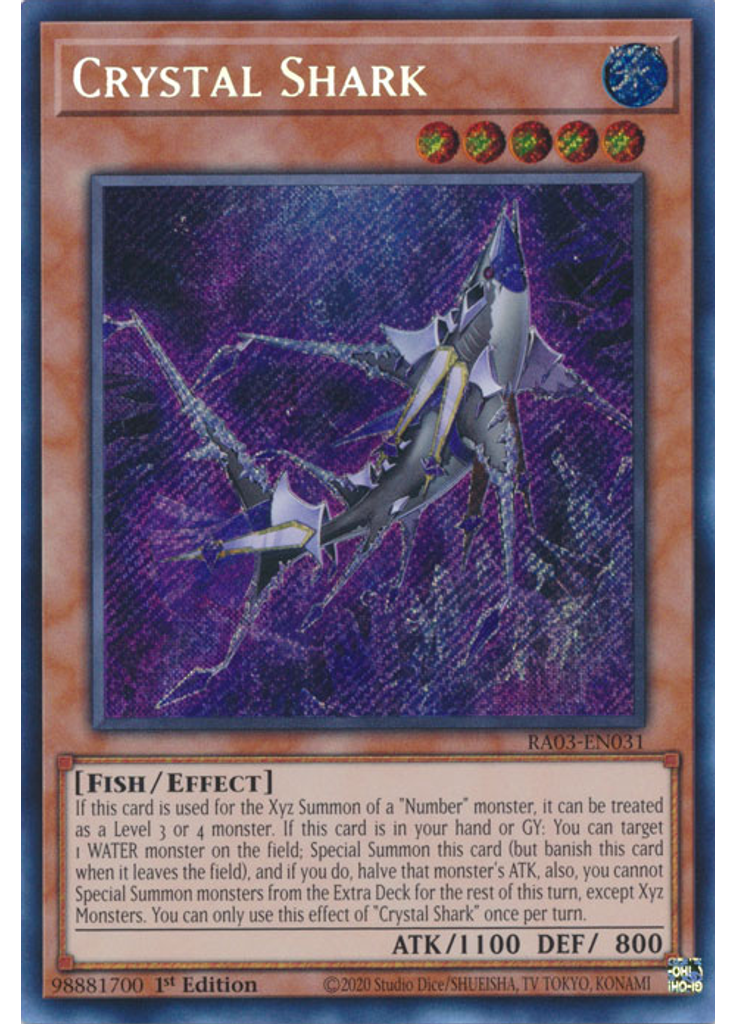 Crystal Shark (Secret Rare 1st Edition)