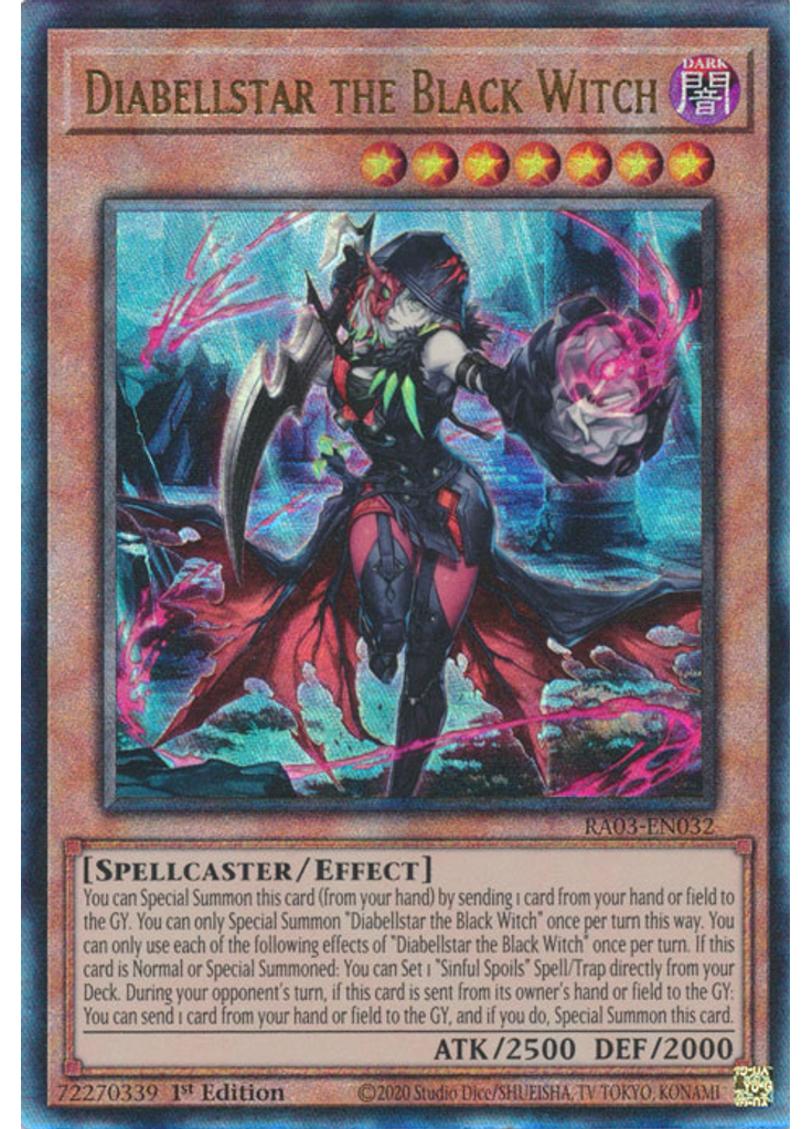 Diabellstar the Black Witch (Ultimate Rare 1st Edition)