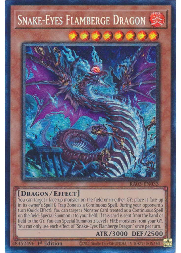 Snake-Eyes Flamberge Dragon (Collectors Rare 1st Edition)