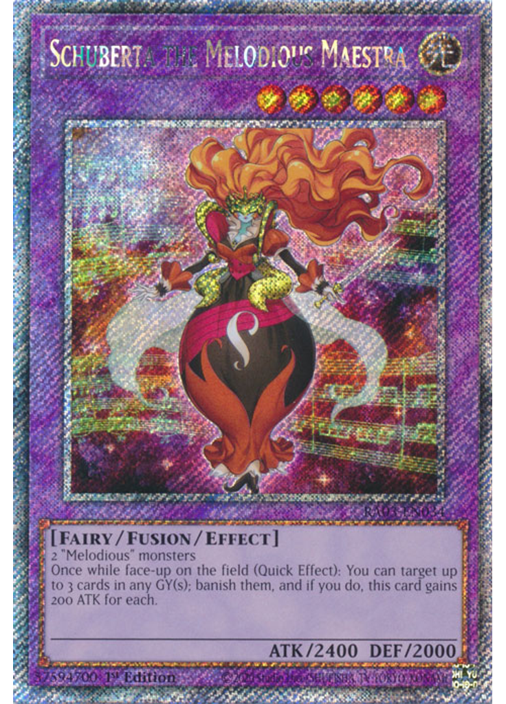 Schuberta the Melodious Maestra (Platinum Secret Rare 1st Edition)