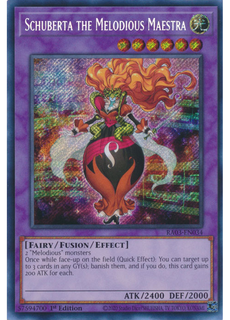 Schuberta the Melodious Maestra (Secret Rare 1st Edition)