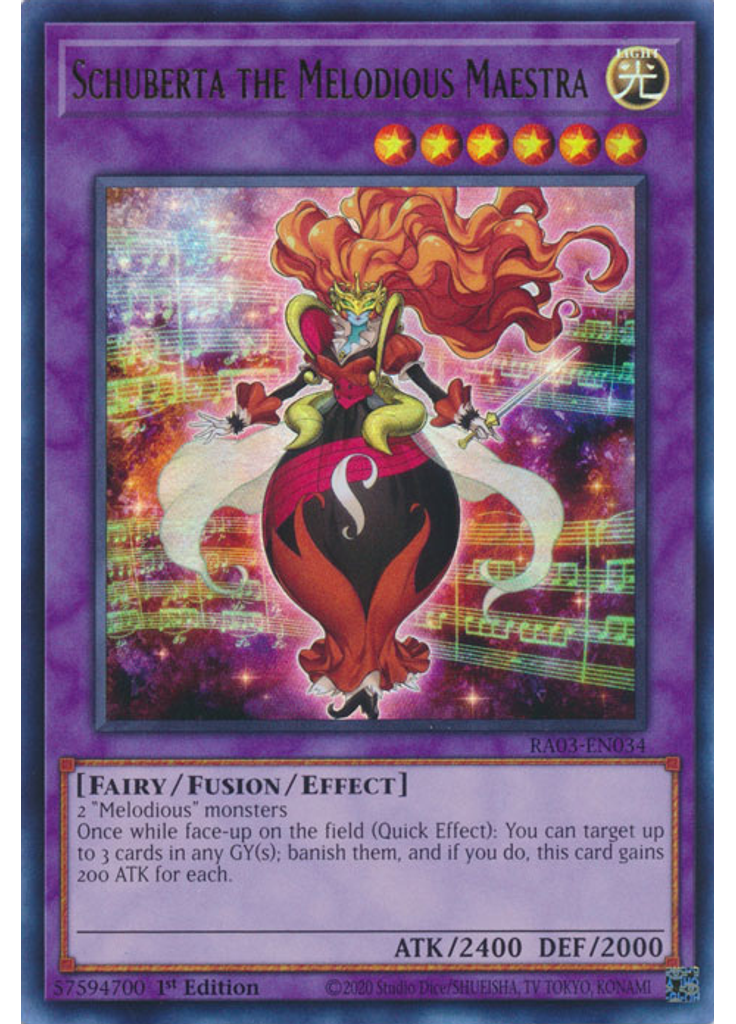 Schuberta the Melodious Maestra (Ultra Rare 1st Edition)