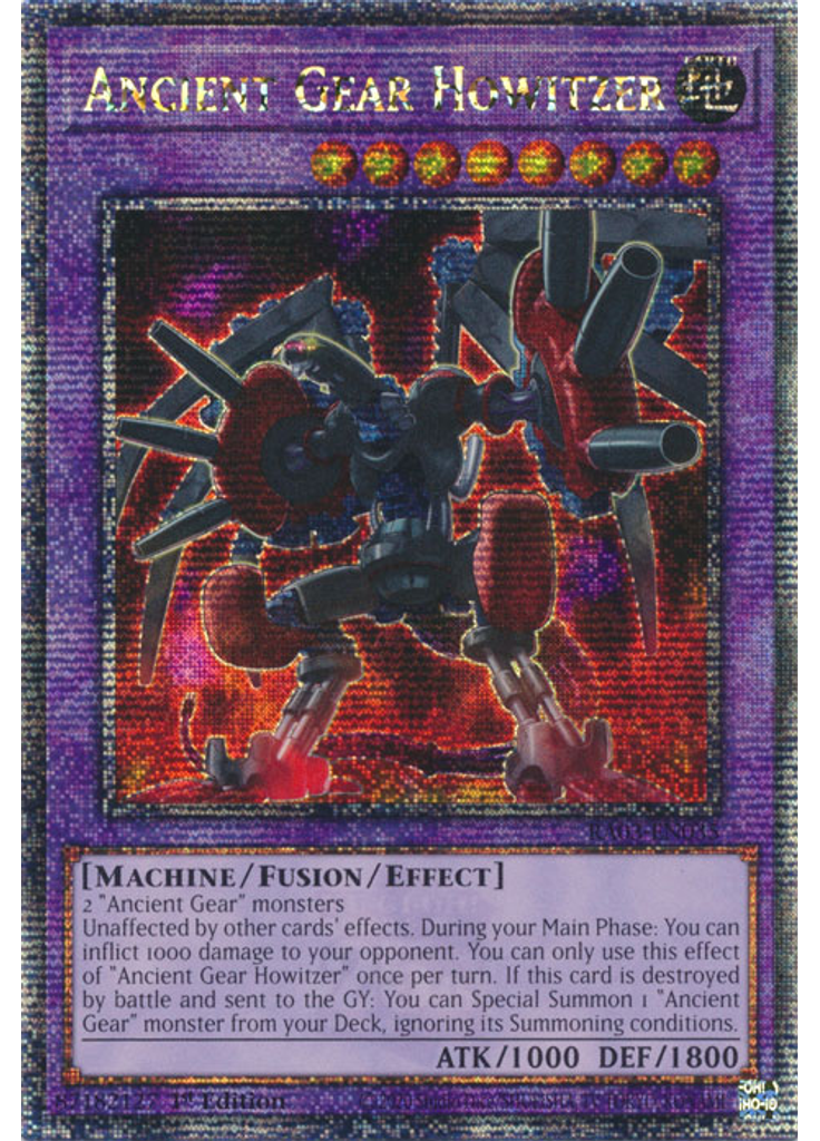 Ancient Gear Howitzer (Quarter Century Secret Rare 1st Edition)