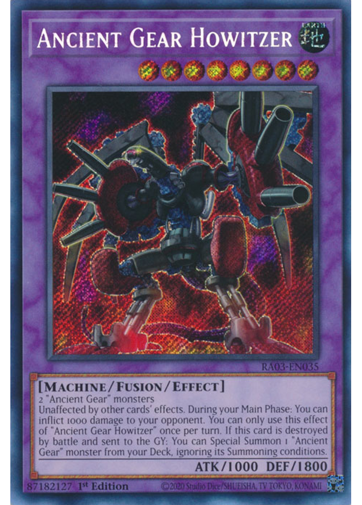 Ancient Gear Howitzer (Secret Rare 1st Edition)