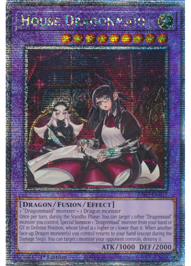 House Dragonmaid (Quarter Century Secret Rare 1st Edition Alternate Art)