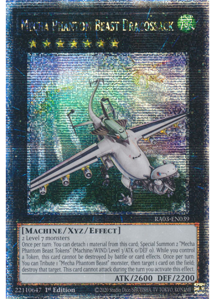 Mecha Phantom Beast Dracossack (Quarter Century Secret Rare 1st Edition)