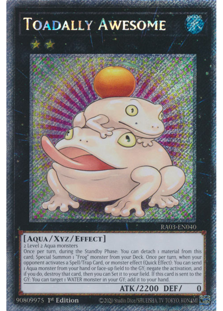 Toadally Awesome (Platinum Secret Rare 1st Edition)