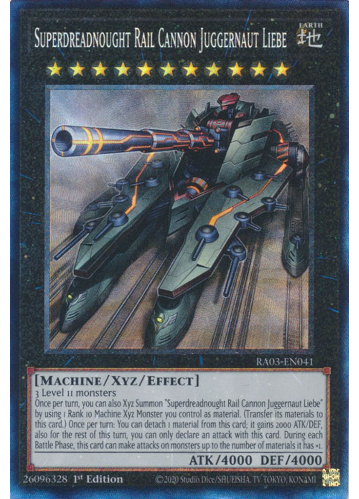 Superdreadnought Rail Cannon Juggernaut Liebe (Collectors Rare 1st Edition)