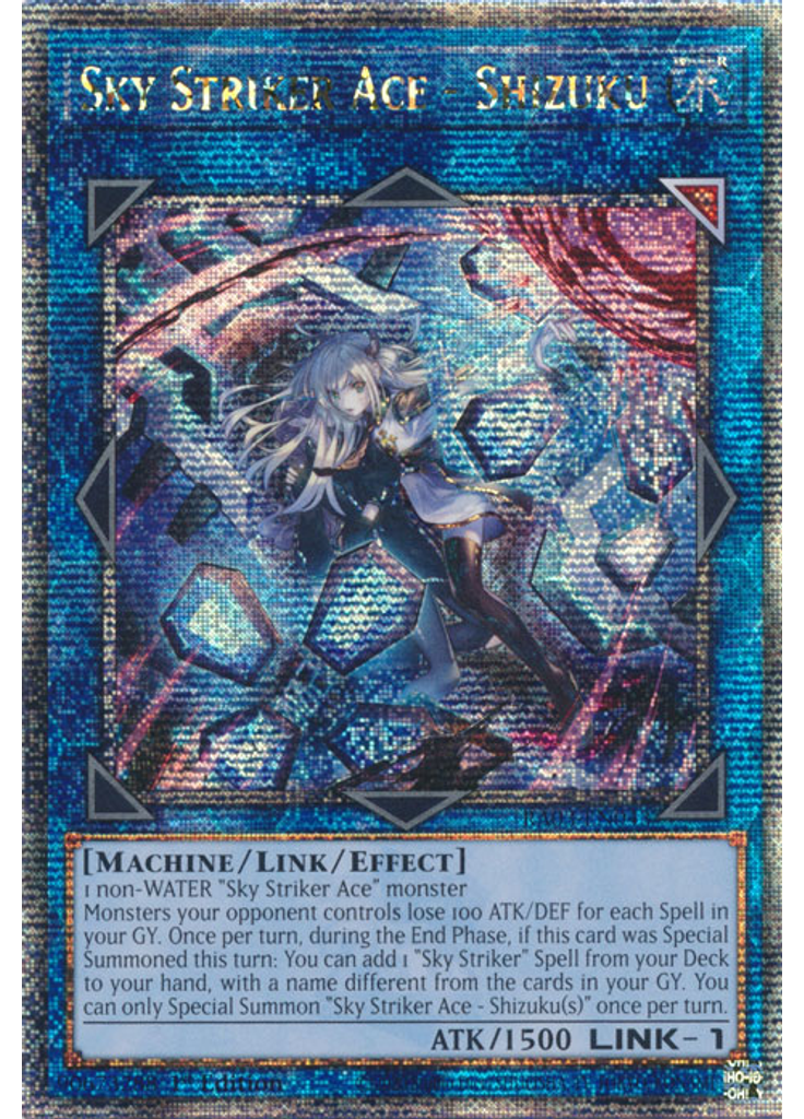Sky Striker Ace - Shizuku (Quarter Century Secret Rare 1st Edition Alternate Art)