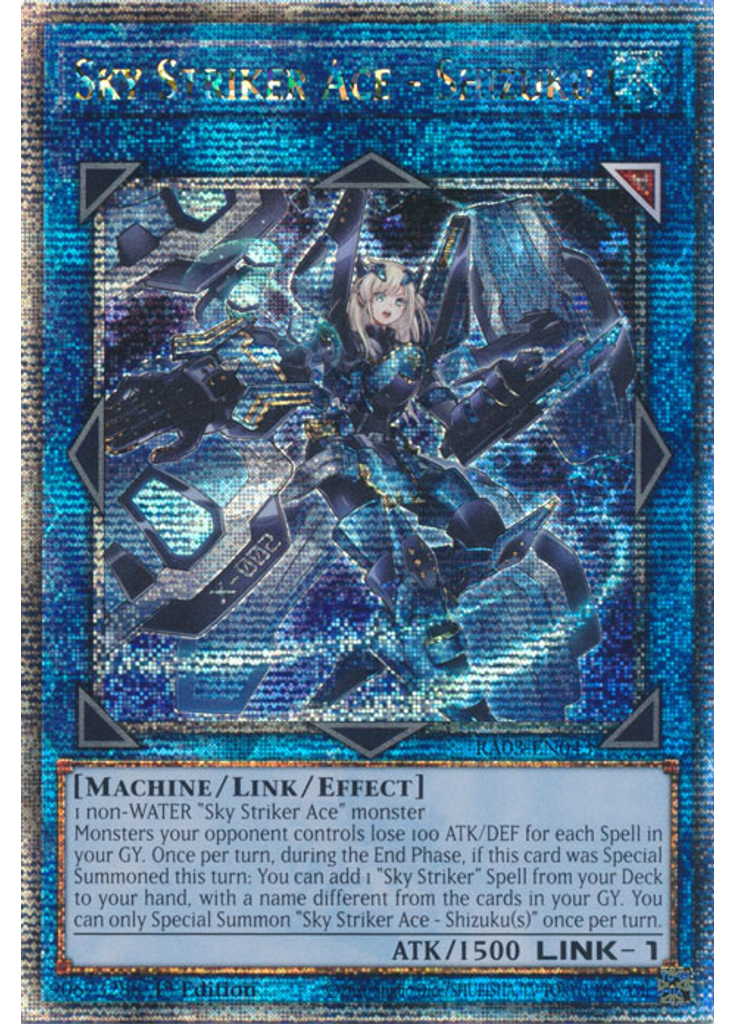 Sky Striker Ace - Shizuku (Quarter Century Secret Rare 1st Edition)