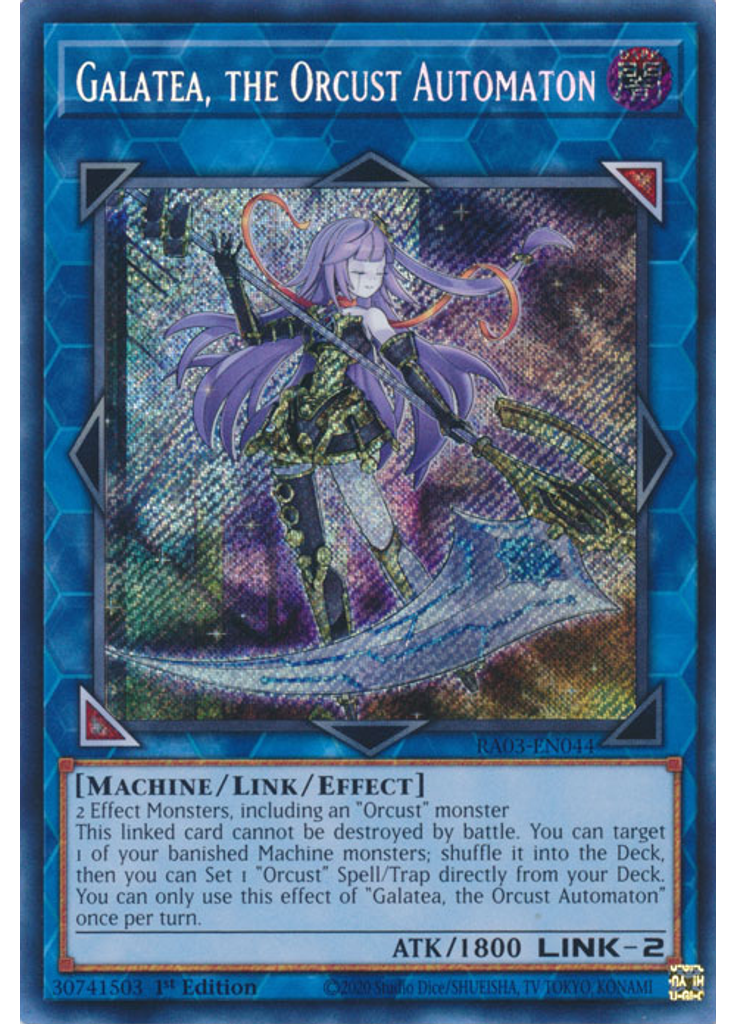 Galatea, the Orcust Automaton (Secret Rare 1st Edition)