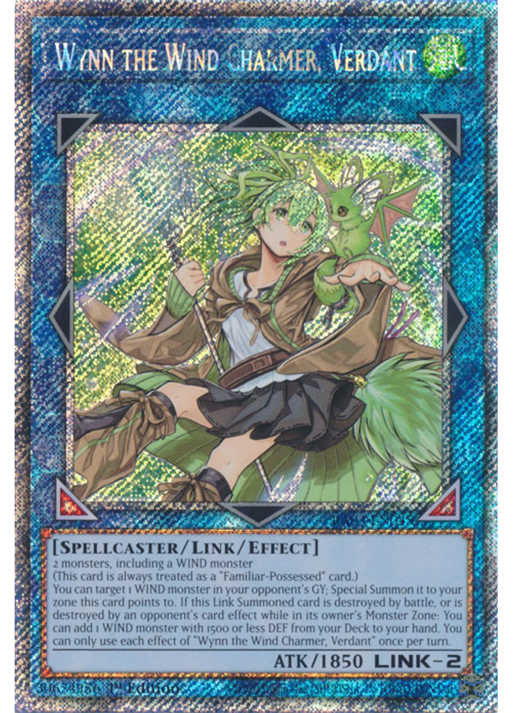 Wynn the Wind Charmer, Verdant (Platinum Secret Rare 1st Edition)