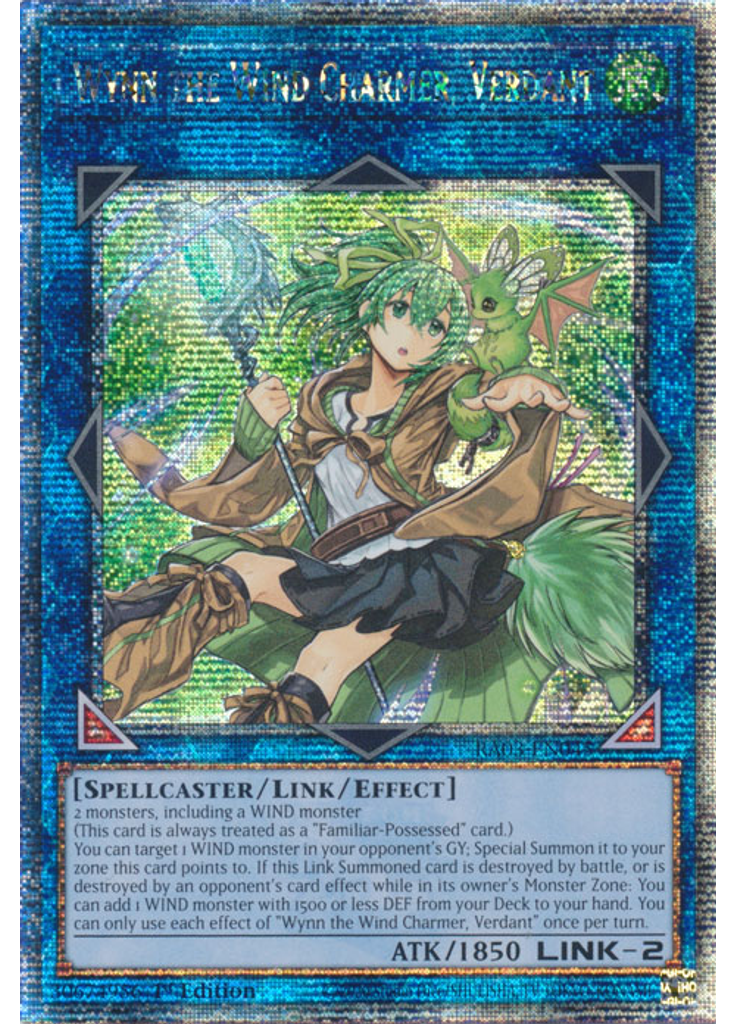 Wynn the Wind Charmer, Verdant (Quarter Century Secret Rare 1st Edition)