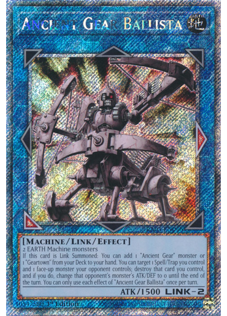 Ancient Gear Ballista (Platinum Secret Rare 1st Edition)