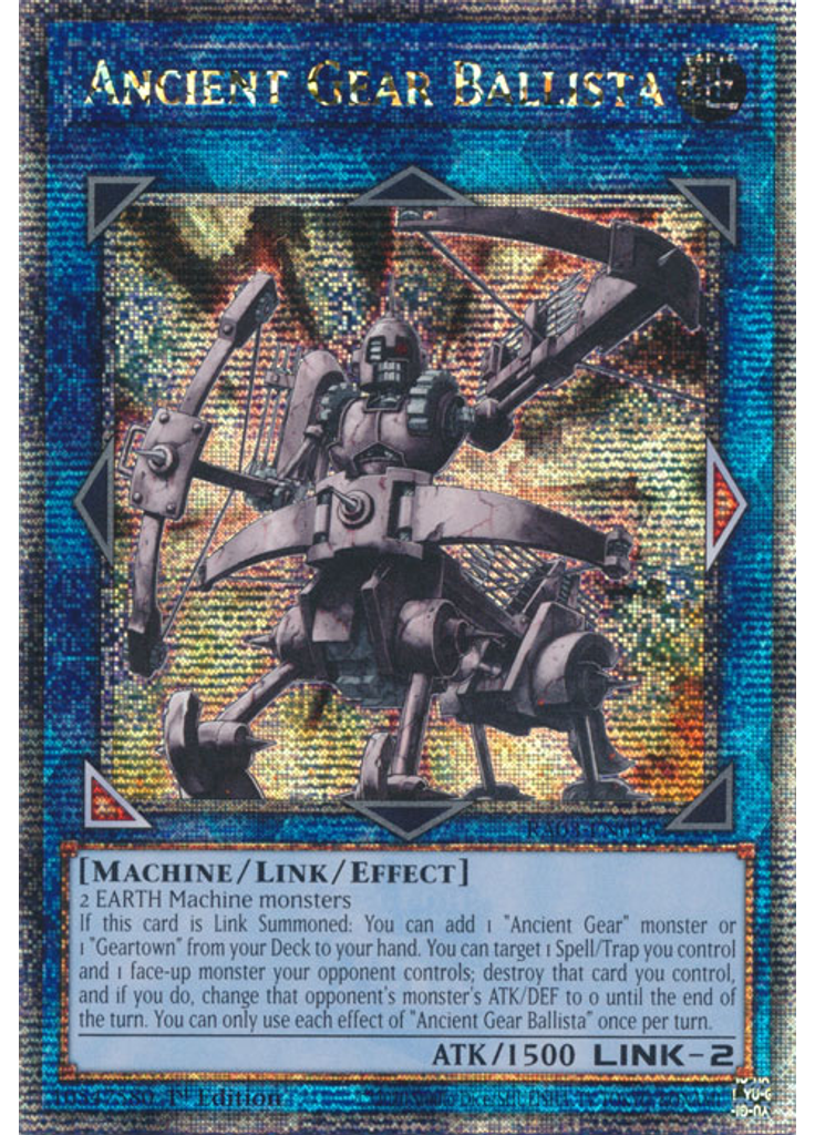 Ancient Gear Ballista (Quarter Century Secret Rare 1st Edition)