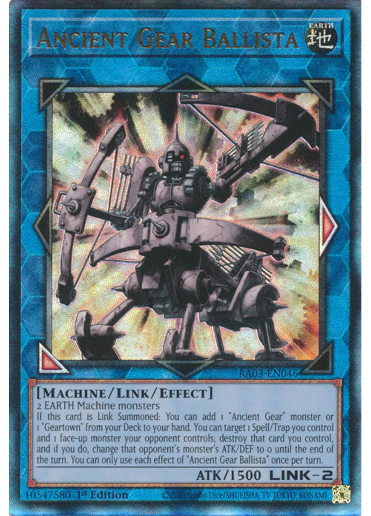 Ancient Gear Ballista (Ultimate Rare 1st Edition)