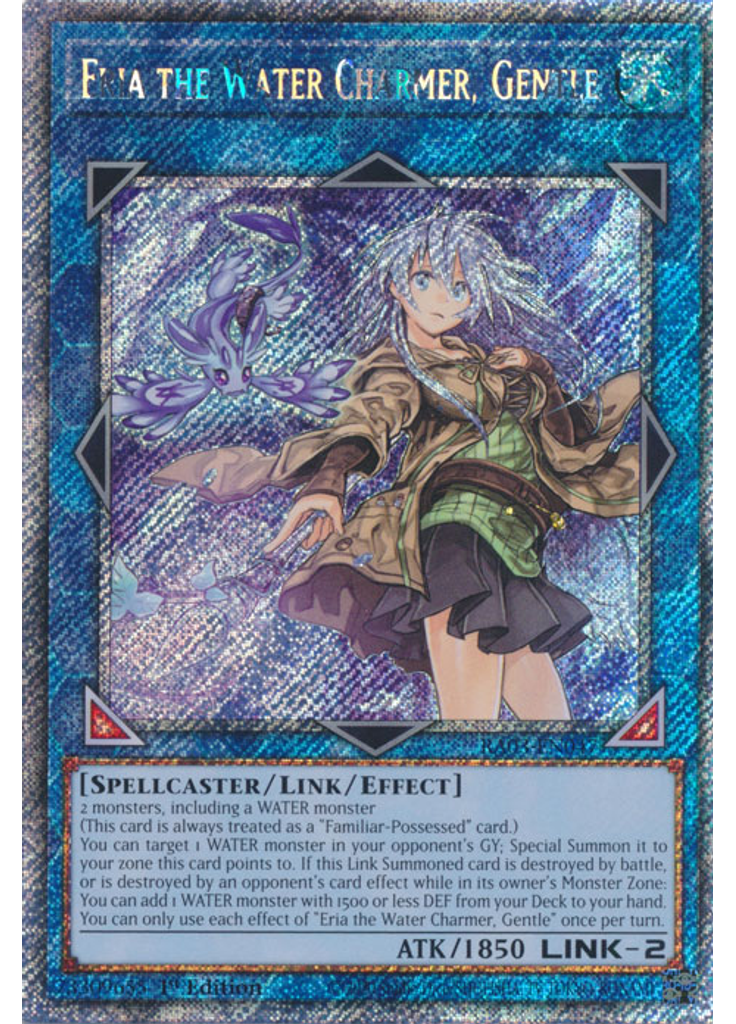 Eria the Water Charmer, Gentle (Quarter Century Secret Rare 1st Edition)