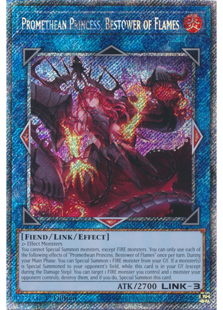 Promethean Princess, Bestower of Flames (Platinum Secret Rare 1st Edition)