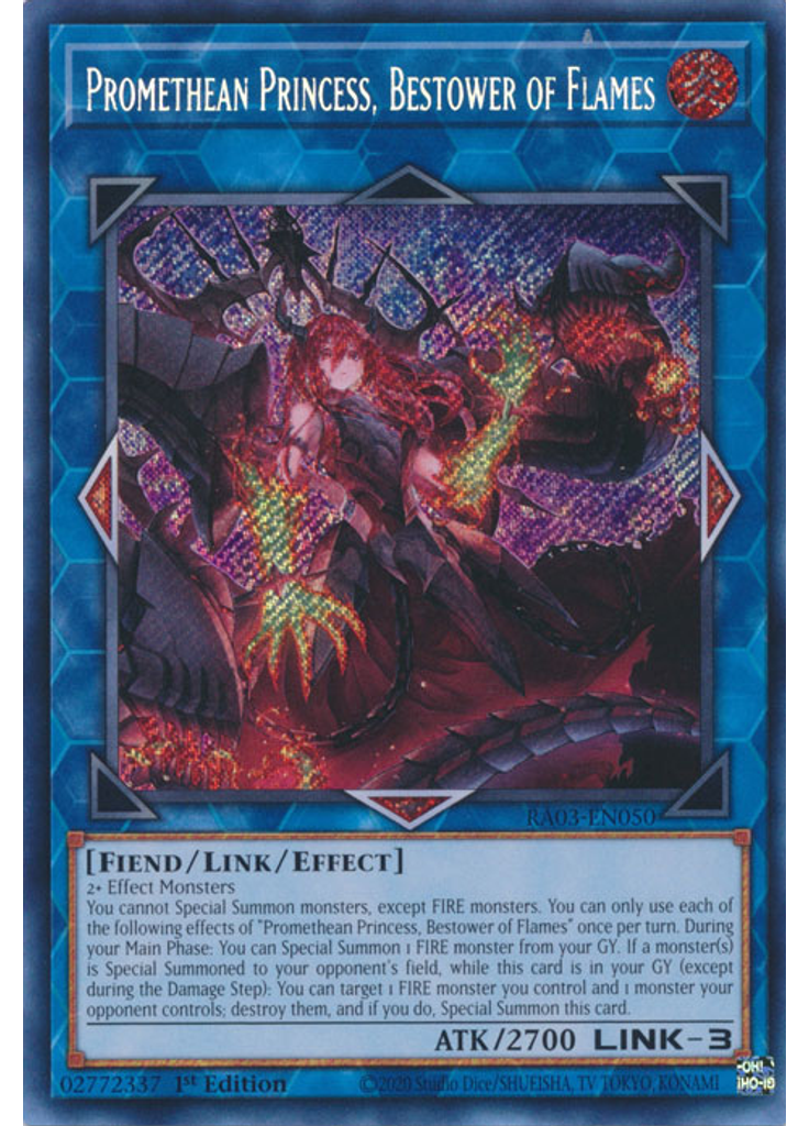 Promethean Princess, Bestower of Flames (Secret Rare 1st Edition)