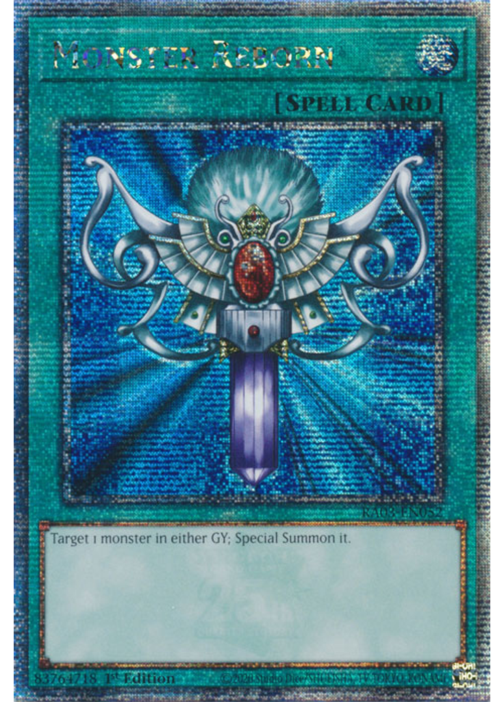 Monster Reborn (Quarter Century Secret Rare 1st Edition)