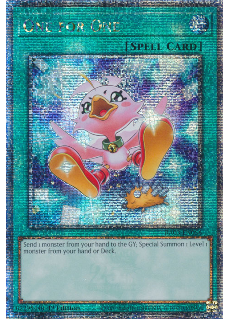 One for One (Quarter Century Secret Rare 1st Edition Alternate Art)