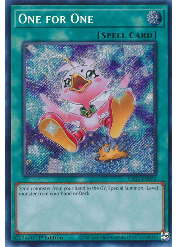 One for One (Secret Rare 1st Edition Alternate Art)