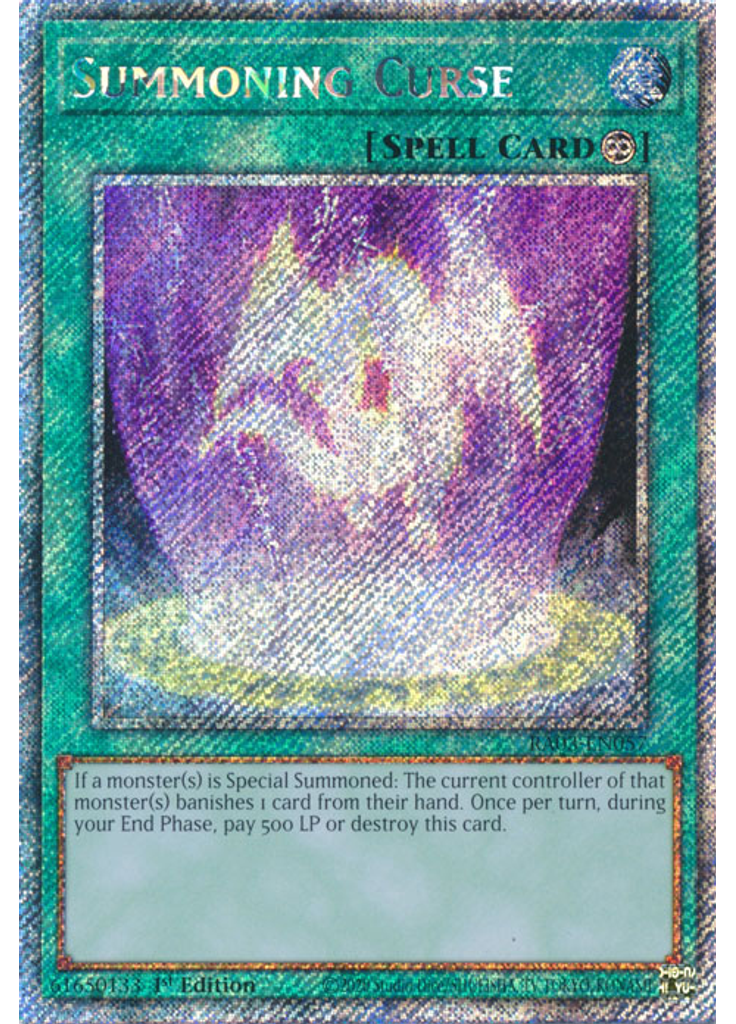 Summoning Curse (Platinum Secret Rare 1st Edition)
