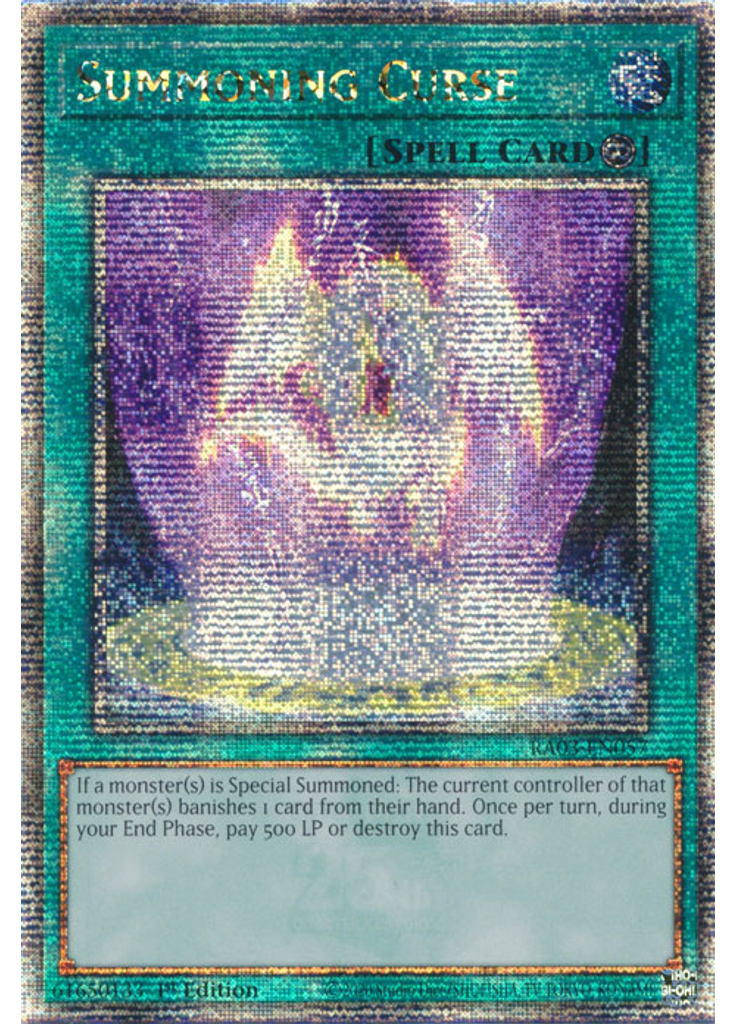 Summoning Curse (Quarter Century Secret Rare 1st Edition)
