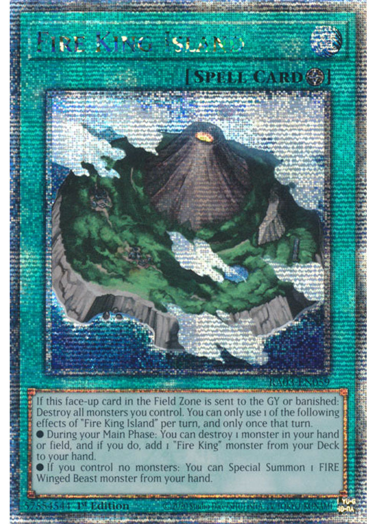 Fire King Island (Quarter Century Secret Rare 1st Edition)
