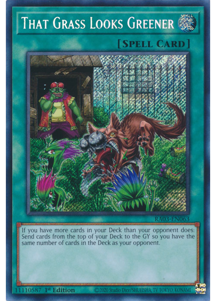 That Grass Looks Greener (Secret Rare 1st Edition)