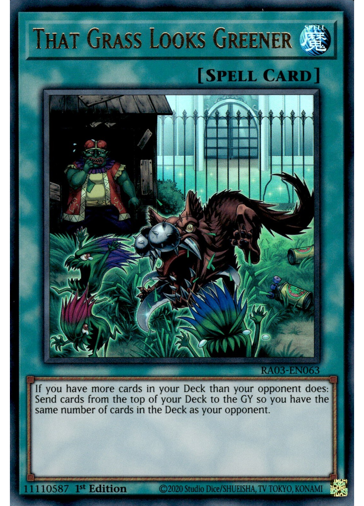 That Grass Looks Greener (Ultra Rare 1st Edition)