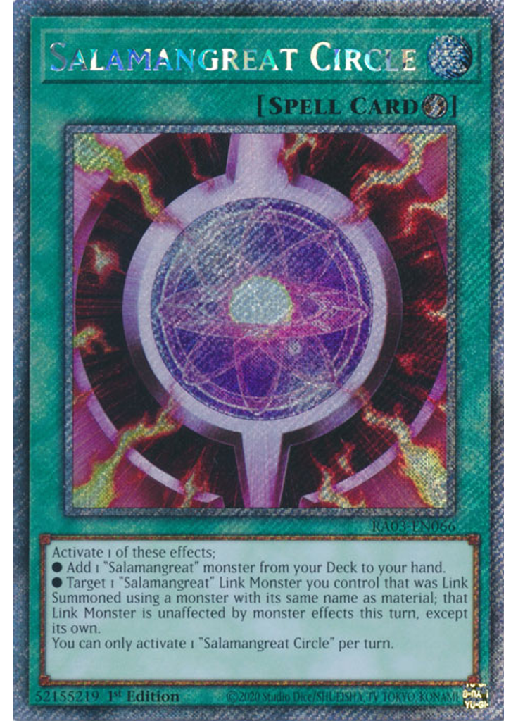 Salamangreat Circle (Platinum Secret Rare 1st Edition)