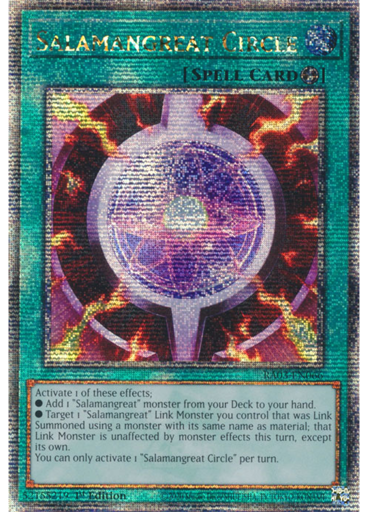 Salamangreat Circle (Quarter Century Secret Rare 1st Edition)
