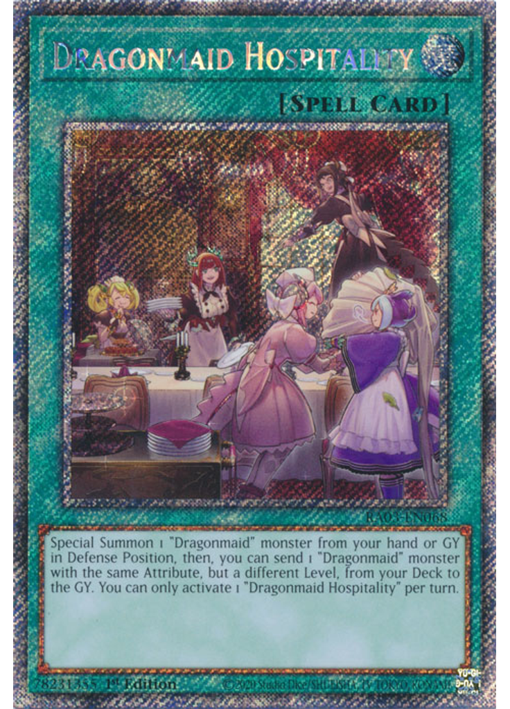 Dragonmaid Hospitality (Platinum Secret Rare 1st Edition)