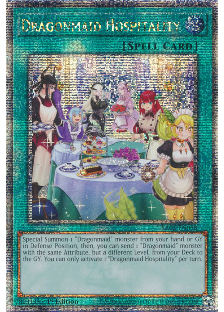Dragonmaid Hospitality (Quarter Century Secret Rare 1st Edition Alternate Art)