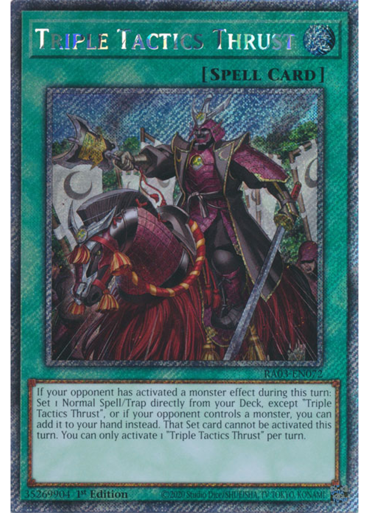 Triple Tactics Thrust (Platinum Secret Rare 1st Edition)