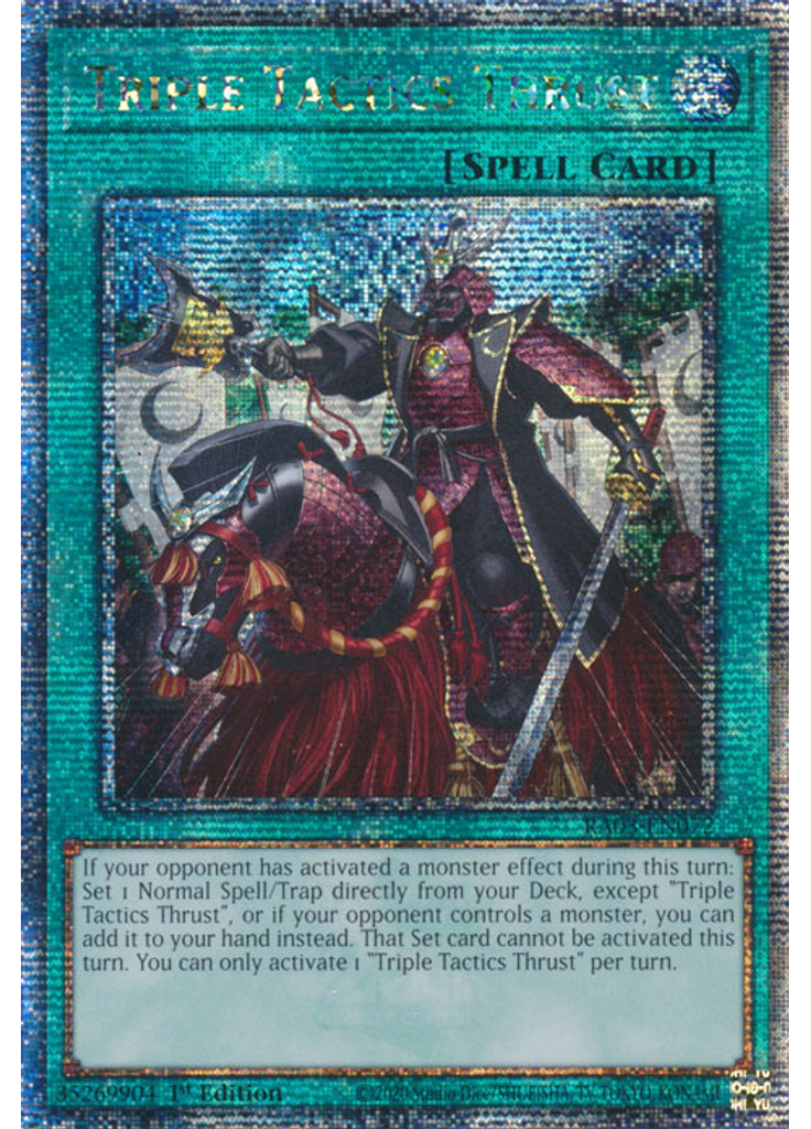 Triple Tactics Thrust (Quarter Century Secret Rare 1st Edition)
