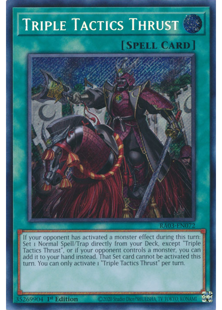 Triple Tactics Thrust (Secret Rare 1st Edition)