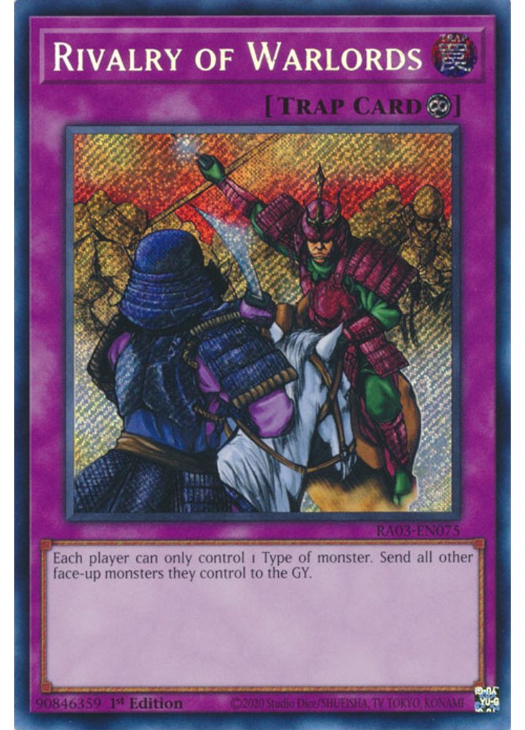 Rivalry of Warlords (Secret Rare 1st Edition)