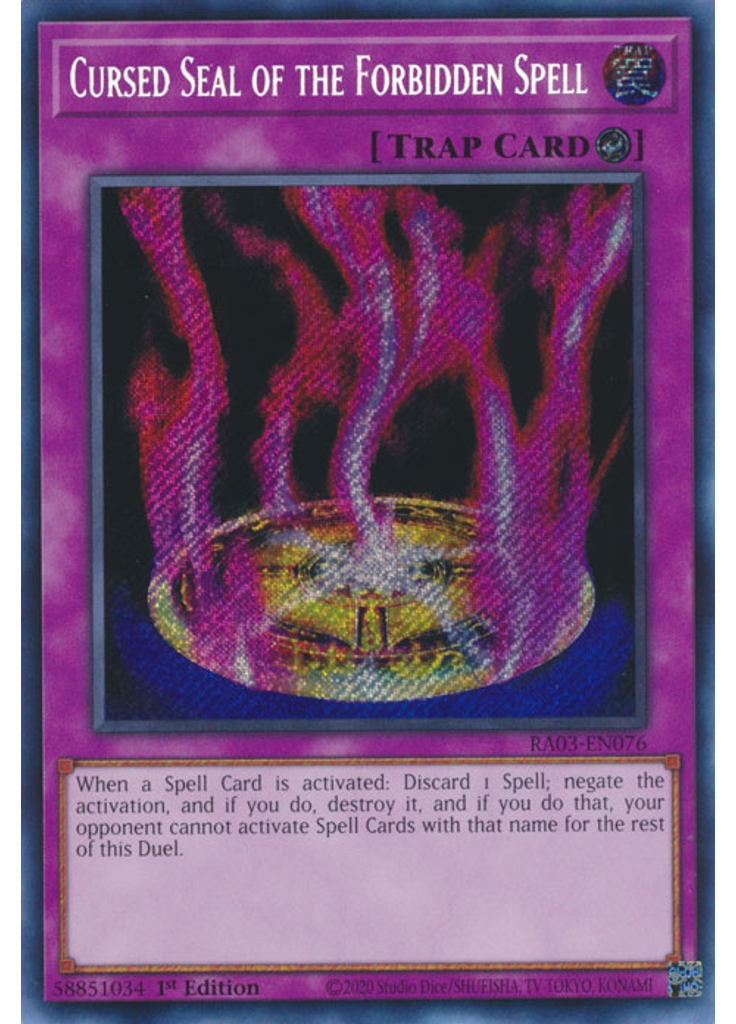 Cursed Seal of the Forbidden Spell (Secret Rare 1st Edition)