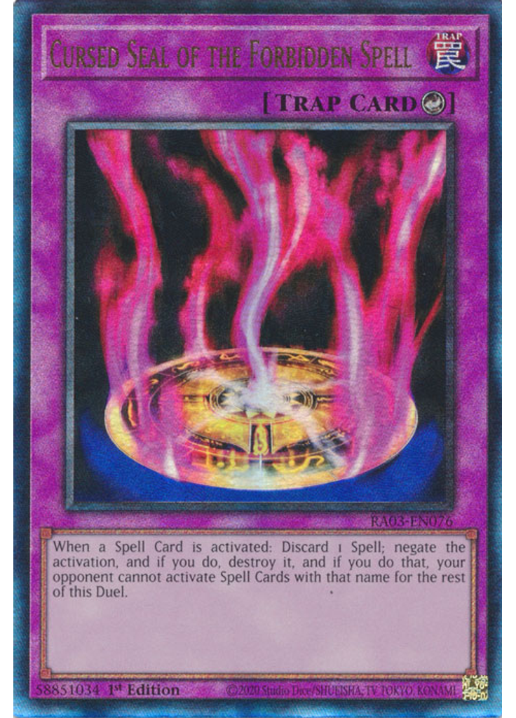 Cursed Seal of the Forbidden Spell (Ultimate Rare 1st Edition)