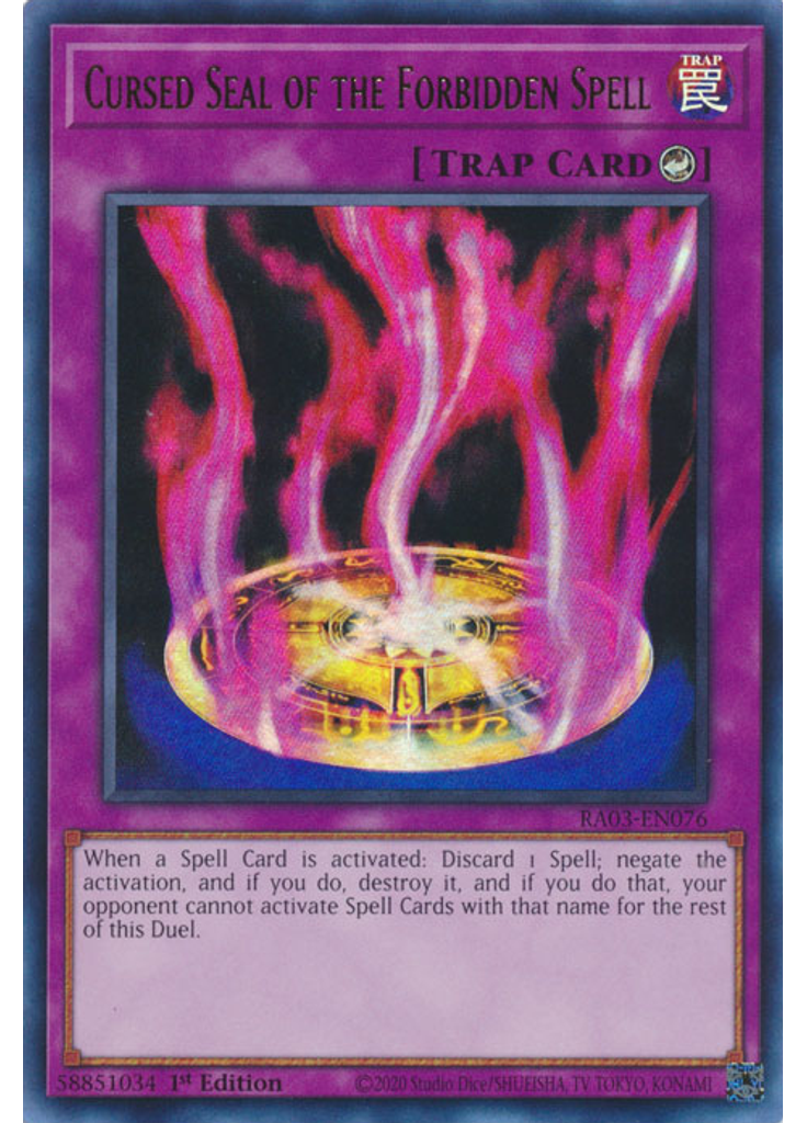 Cursed Seal of the Forbidden Spell (Ultra Rare 1st Edition)