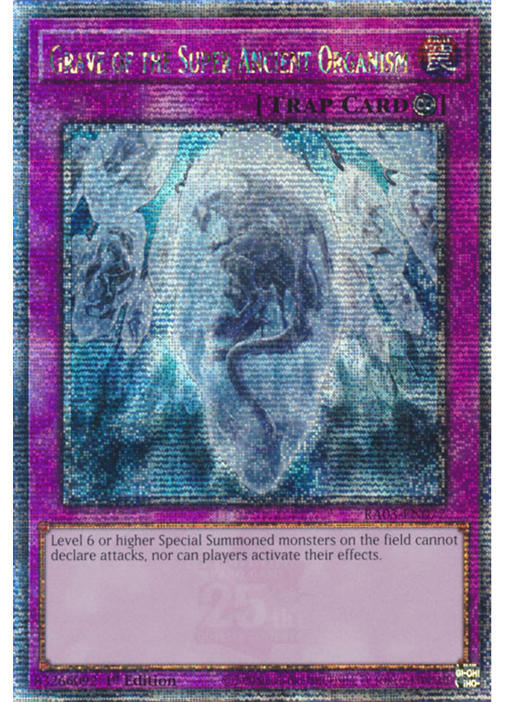 Grave of the Super Ancient Organism (Quarter Century Secret Rare 1st Edition)