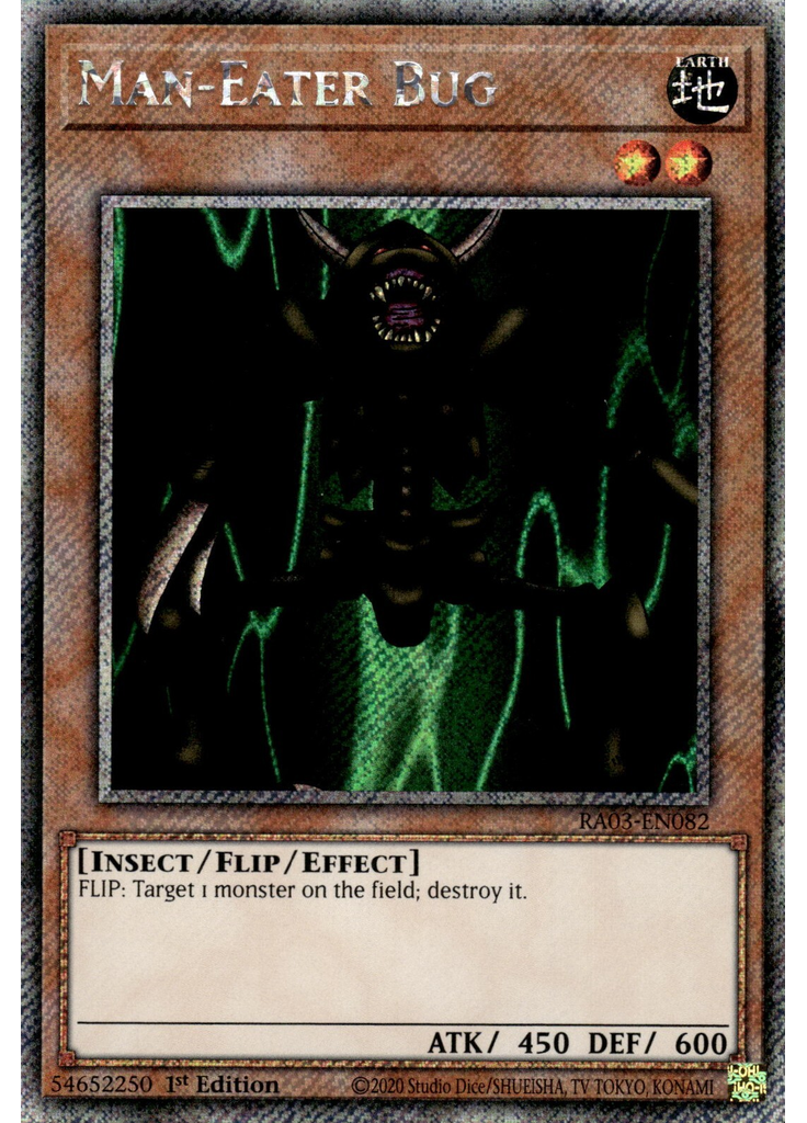 Man-Eater Bug (Platinum Secret Rare 1st Edition)