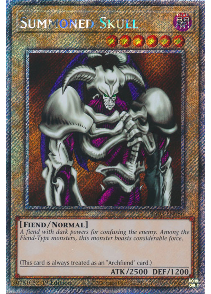 Summoned Skull (Platinum Secret Rare 1st Edition)