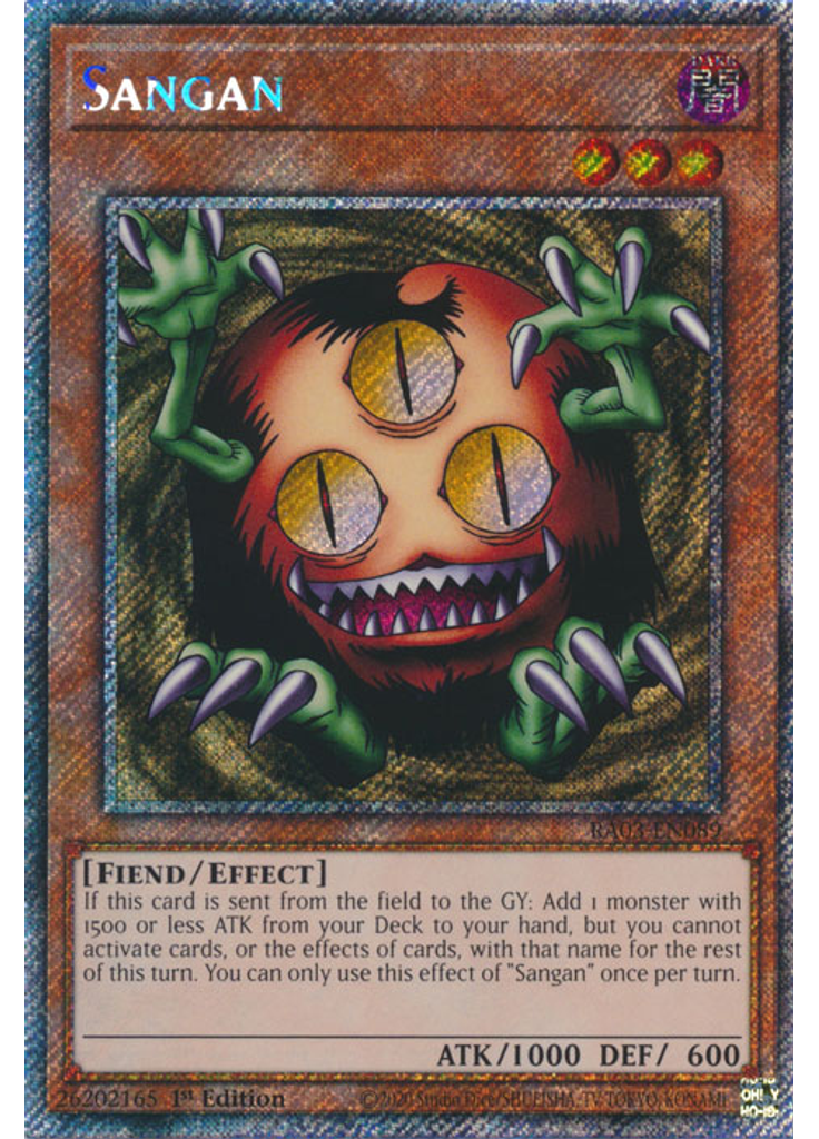 Sangan (Platinum Secret Rare 1st Edition)