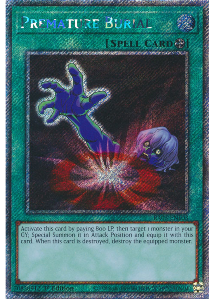 Premature Burial (Platinum Secret Rare 1st Edition)