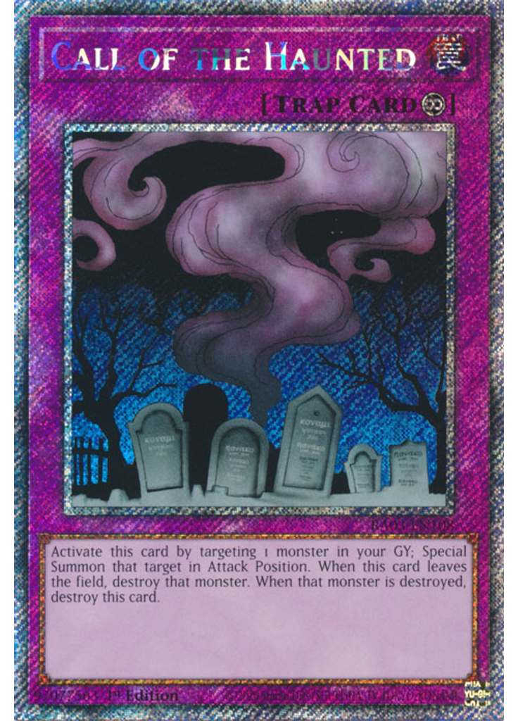 Call of the Haunted (Platinum Secret Rare 1st Edition)
