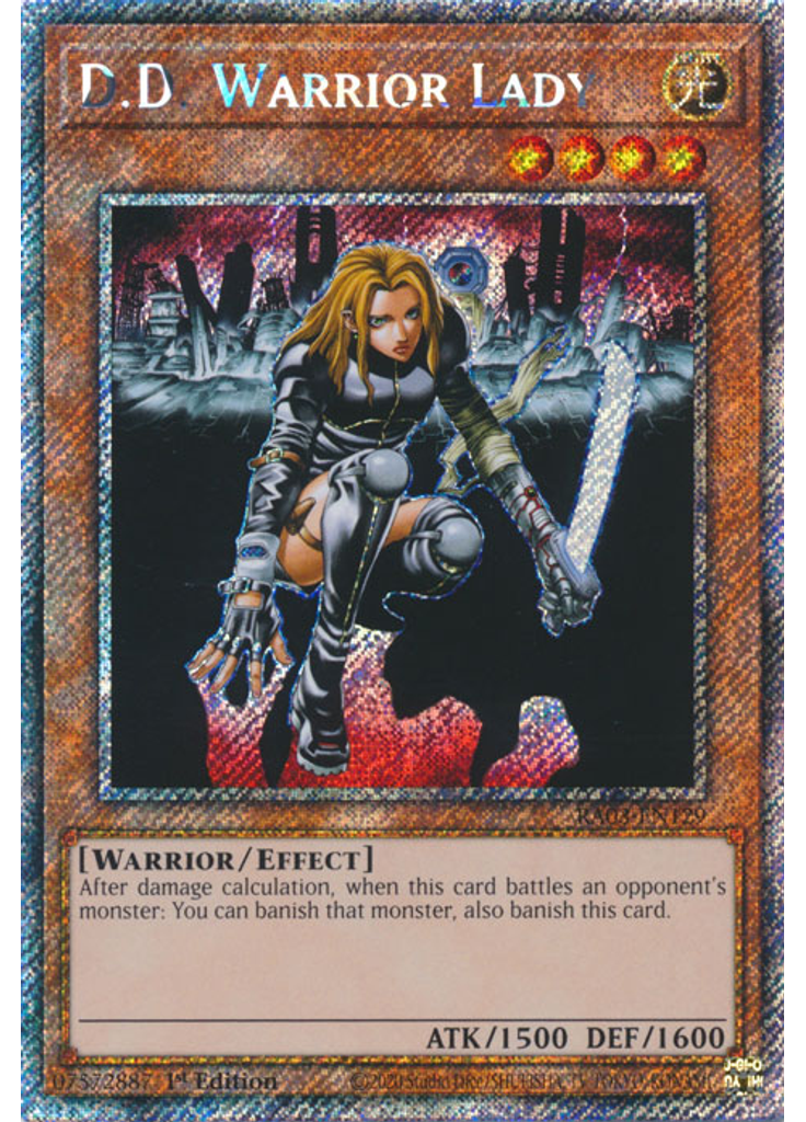 D.D. Warrior Lady (Platinum Secret Rare 1st Edition)