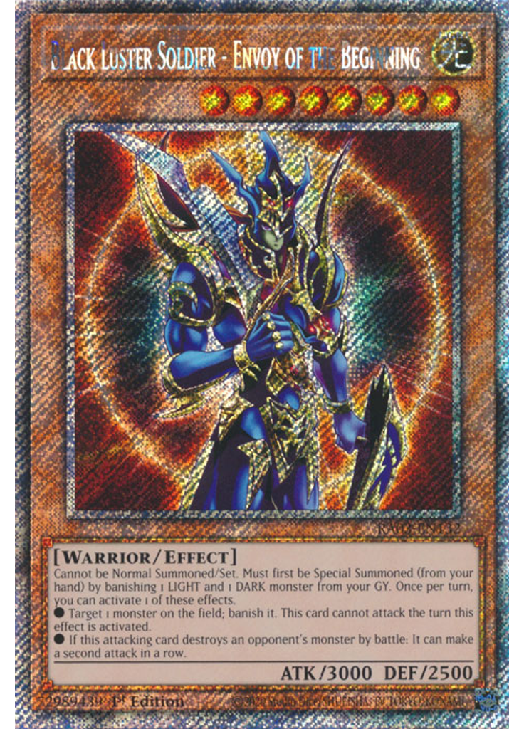 Black Luster Soldier - Envoy of the Beginning (Platinum Secret Rare 1st Edition)